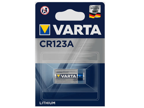VARTA Photozelle CR123A Batterie u.a. für Burg-Wächter secuENTRY easy